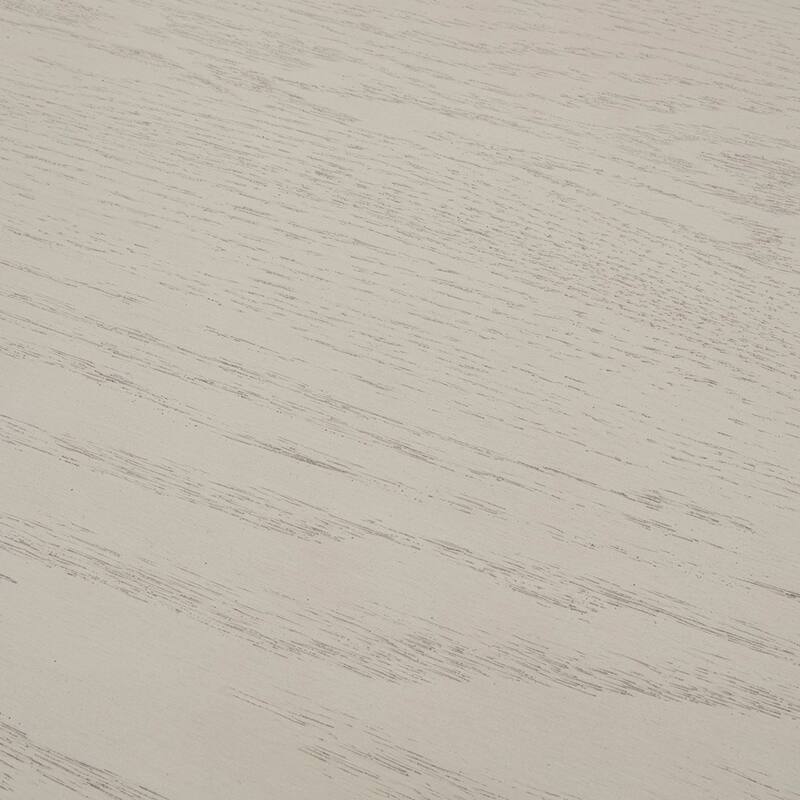 Roomfitters 44-Inch Round Dining Table, Traditional Wood Pedestal Kitchen Table for 4 People, Antique Cream