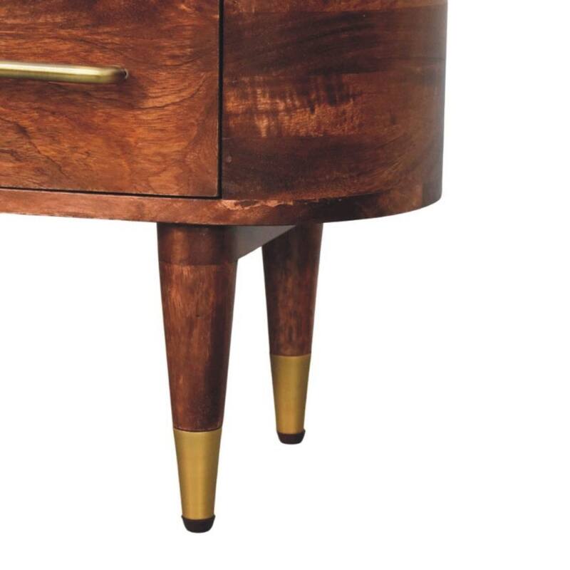 Artisan Furniture Solid Wood Two-Drawer Open-Slot Media Unit