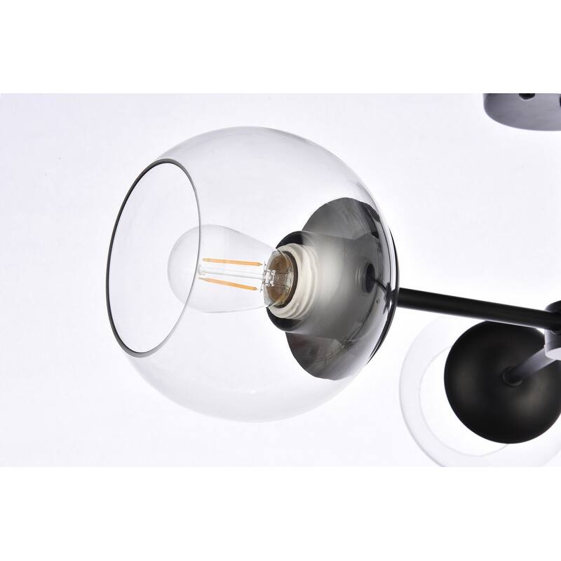 Brooke 26 inch Flush Mount with Clear Shade - N/A