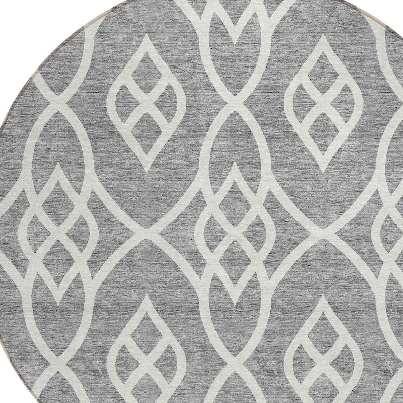 HomeRoots Trellis Transitional Rectangle Outdoor Rug
