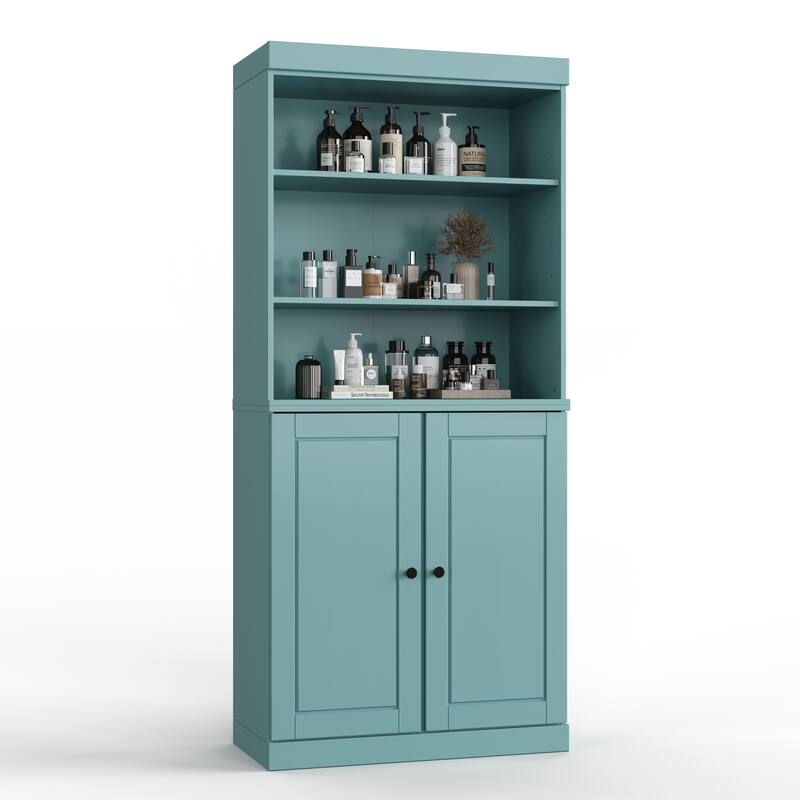 100% Solid Wood 32" Bathroom Cabinet with Optional Doors by Palace Imports