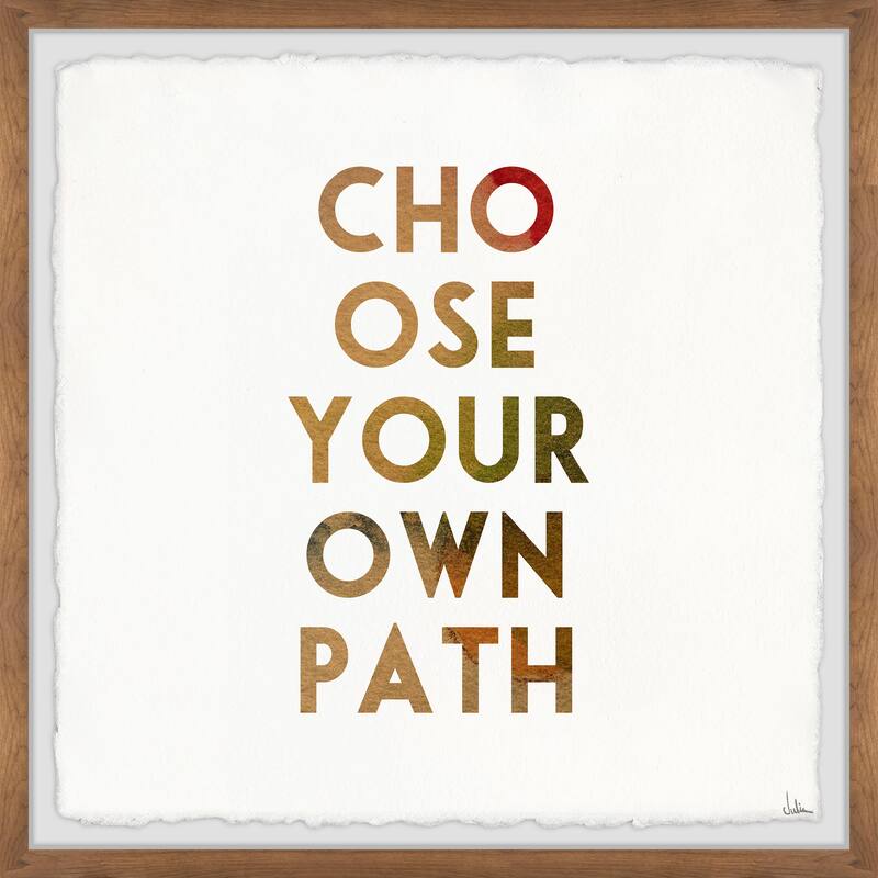 Own Path II Framed Wall Art, Elegant Home Touch - Sophisticated Artwork for Refined Décor