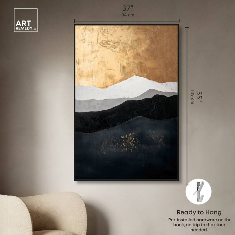 Golden Vista II Canvas by Art Remedy