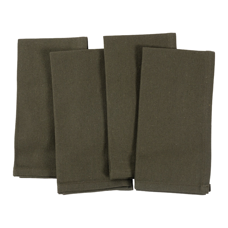 KAF Home Overbrook Chambray Dinner Napkins, Set of 8