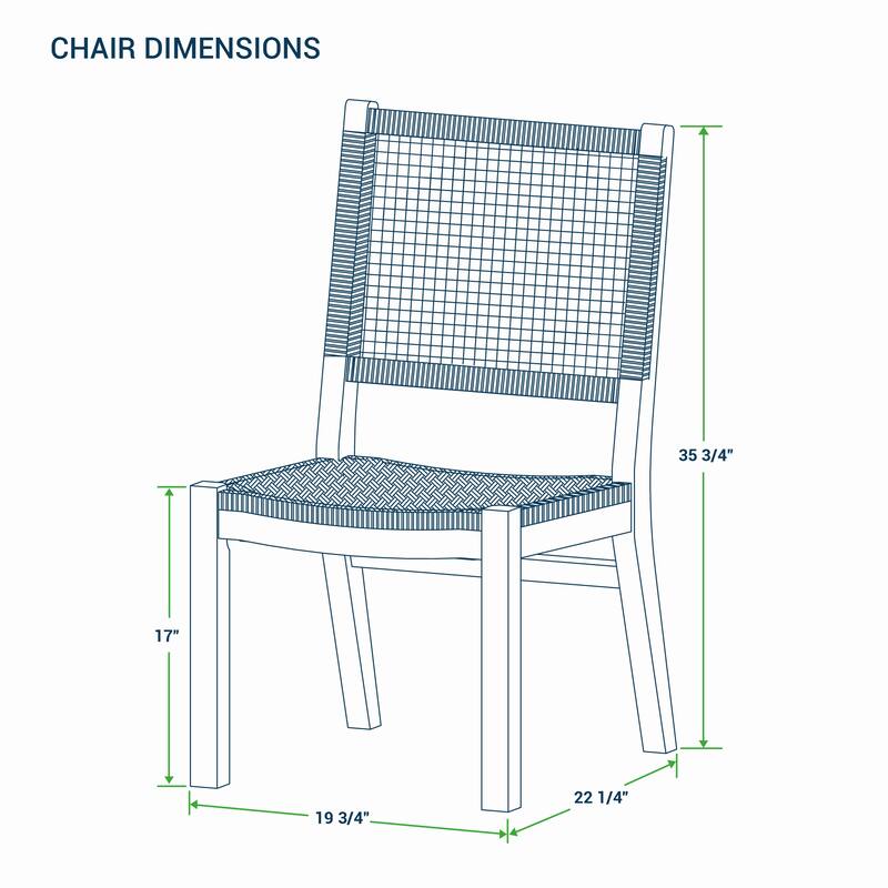 Cambridge Casual Sierra 7-Piece Teak Outdoor Dining Set