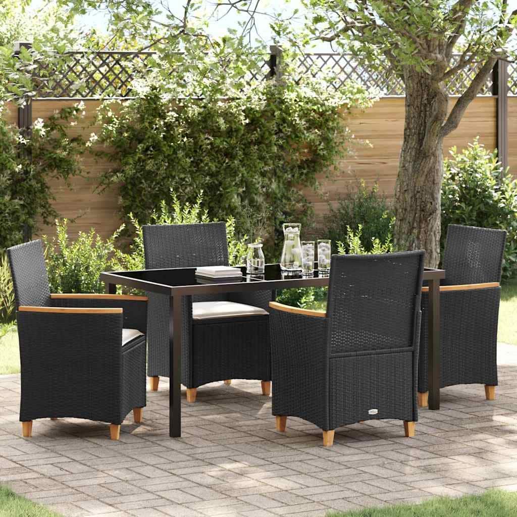 vidaXL Garden Dining Set Poly Rattan