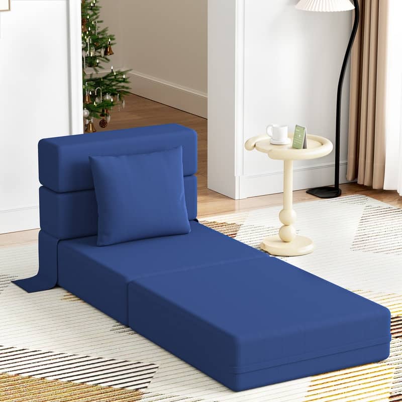 Corduroy Compression Convertible Folding Sectional Sofas (Set of 3)