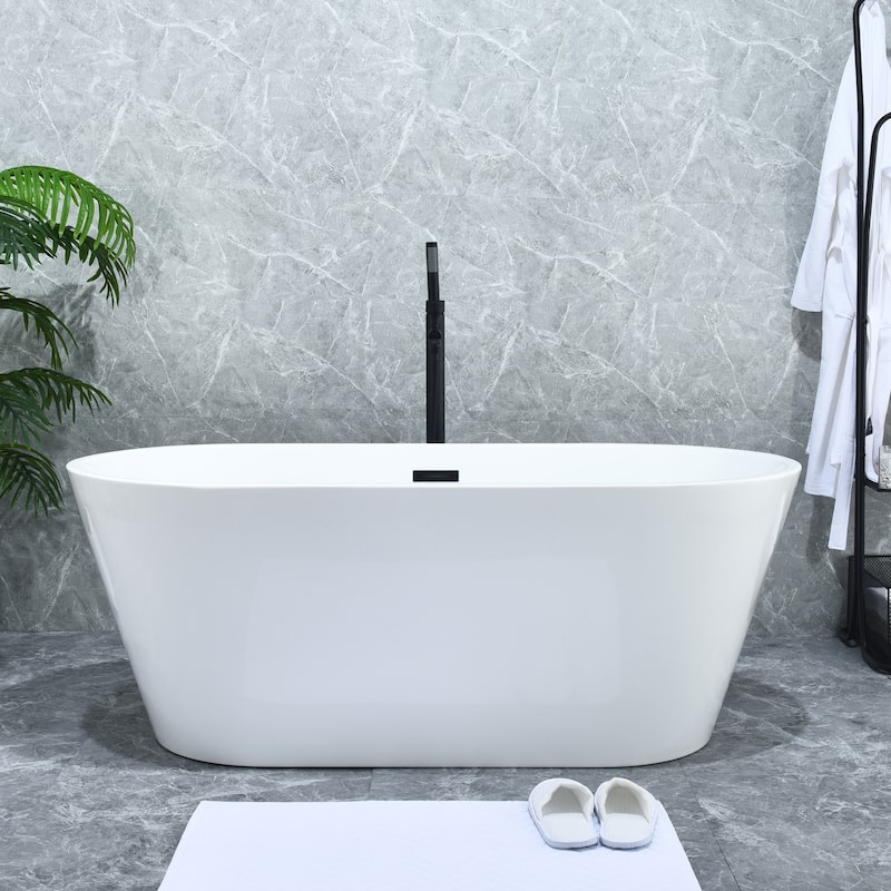 Altair Larod Single Lever Handle Freestanding Floor Mounted Tub Filler with Handshower