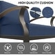 preview thumbnail 10 of 144, Aluminum Patio Outdoor Sectional Sofa Set with Fire Pit, Swivel Rocking Chairs and Ottomans