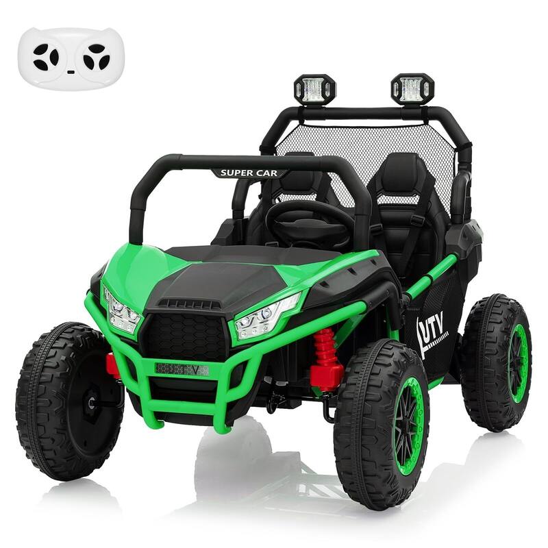24V Kids Electric Car, 2-Seater UTV Off-Road - Green