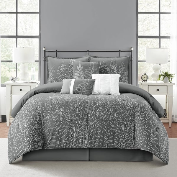 slide 2 of 7, Nanshing Hailey 7-Piece Embellished Comforter Set