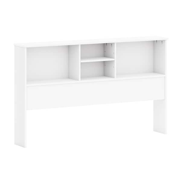 slide 1 of 9, Kansas Solid Wood Bookcase Headboard Full Size by Palace Imports White