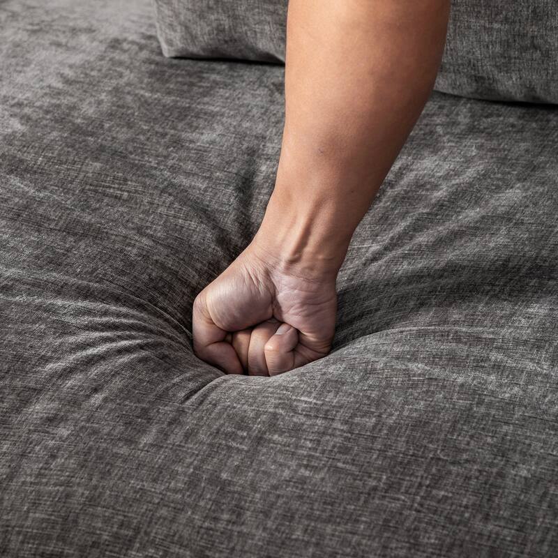 82.7" W Chenille Fabric Comfortable 2-Seater Sofa With Plush Cushion,Loveseat With Pillows