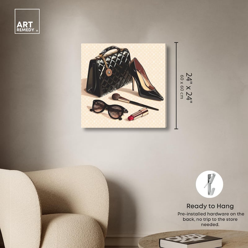 Simple Glam Collection Canvas by Art Remedy, Gallery Wrapped