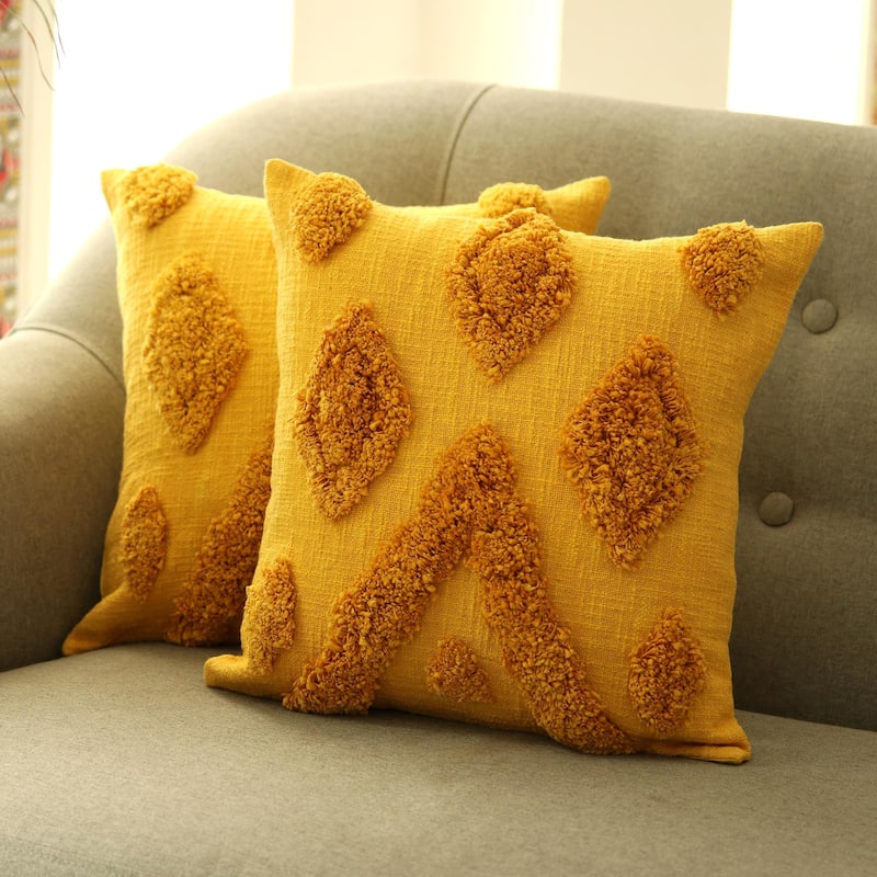 Novica Handmade Odds Are Embroidered Cotton Cushion Covers (Pair)