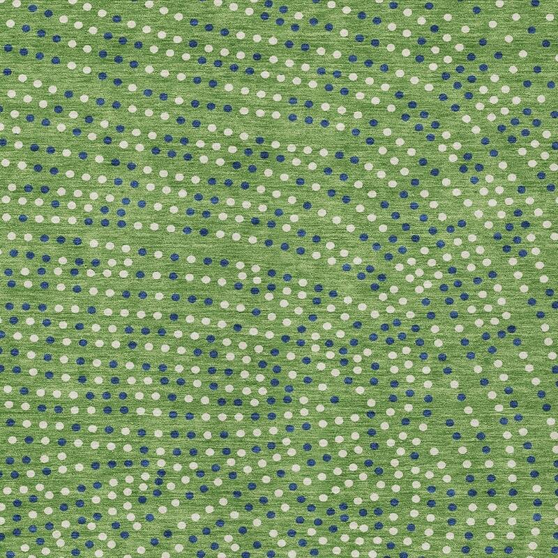 HomeRoots Polka Dot Transitional Rectangle Outdoor Rug