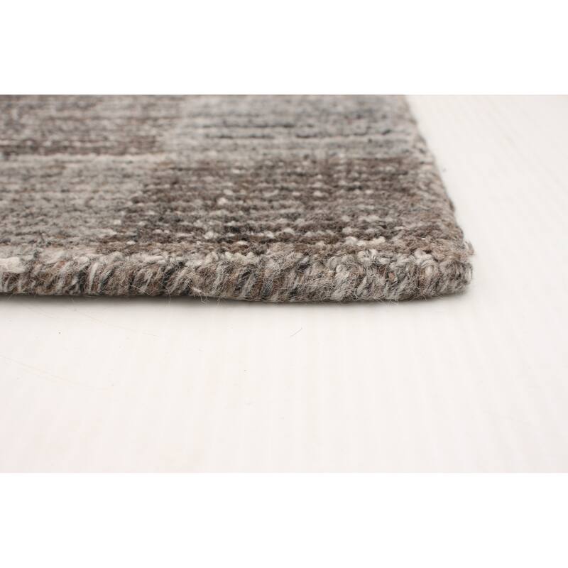 ECARPETGALLERY Hand Loomed Gabbeh Luribaft Taupe Rug - 5'0 x 8'0
