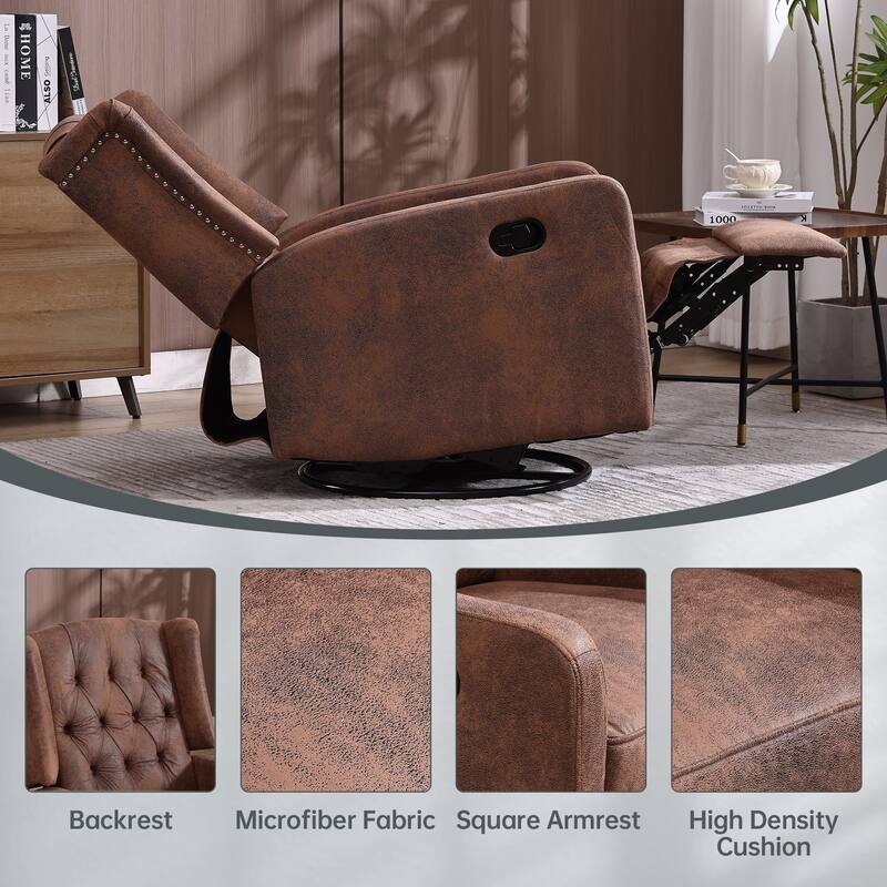360 Degree Swivel Nursery Rocking Chair