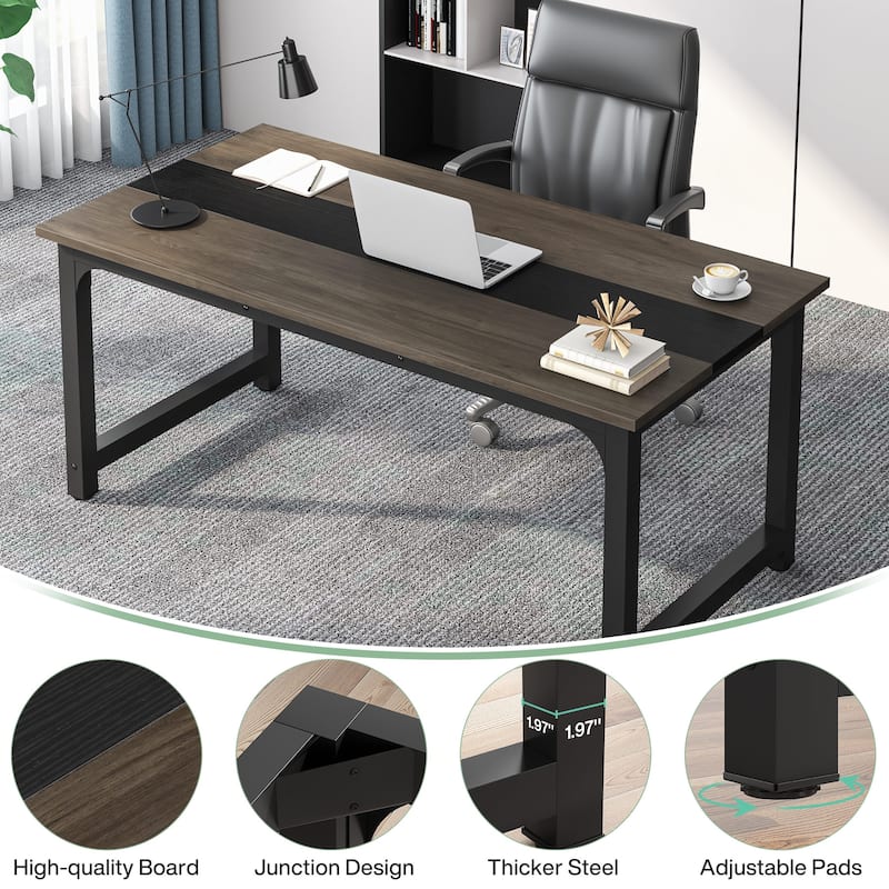 63" Modern Computer Desk for Home Office