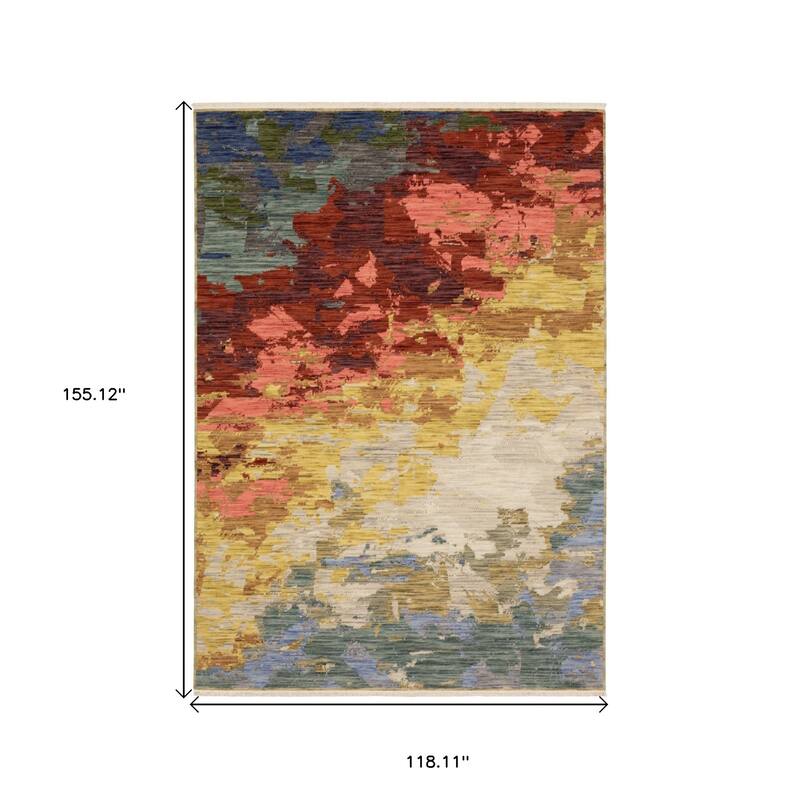 HomeRootsAbstract Modern Rectangle Area Rug