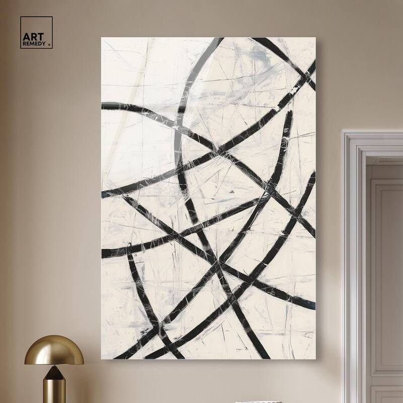 Intersecting Lines I Acrylic by Art Remedy, Ready to Hang