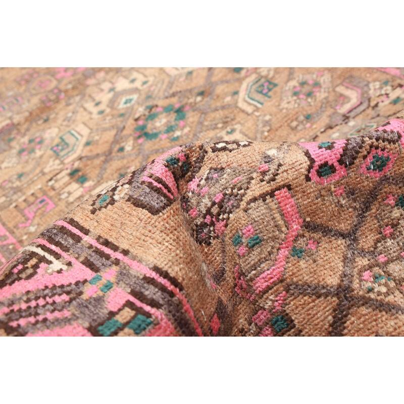 ECARPETGALLERY Hand-knotted Antalya Vintage Light Brown Wool Rug - 3'5 x 10'0