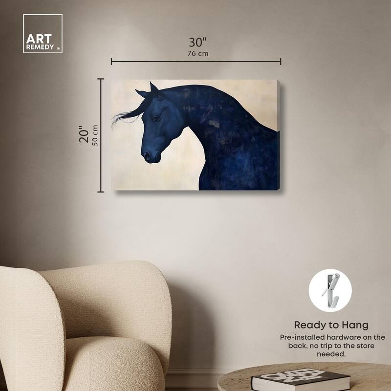 Blue Horse I Canvas by Art Remedy, Gallery Wrapped