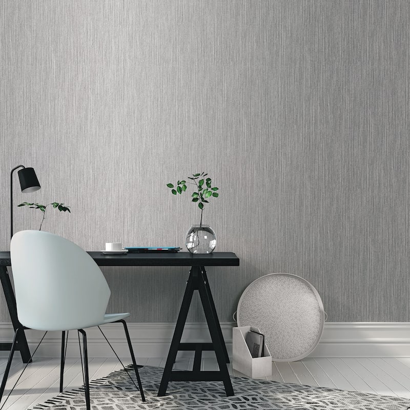 Galerie Wallcoverings Special FX 2 Collection Glitter Vertical Texture Mylar on Non-woven Wallpaper Roll