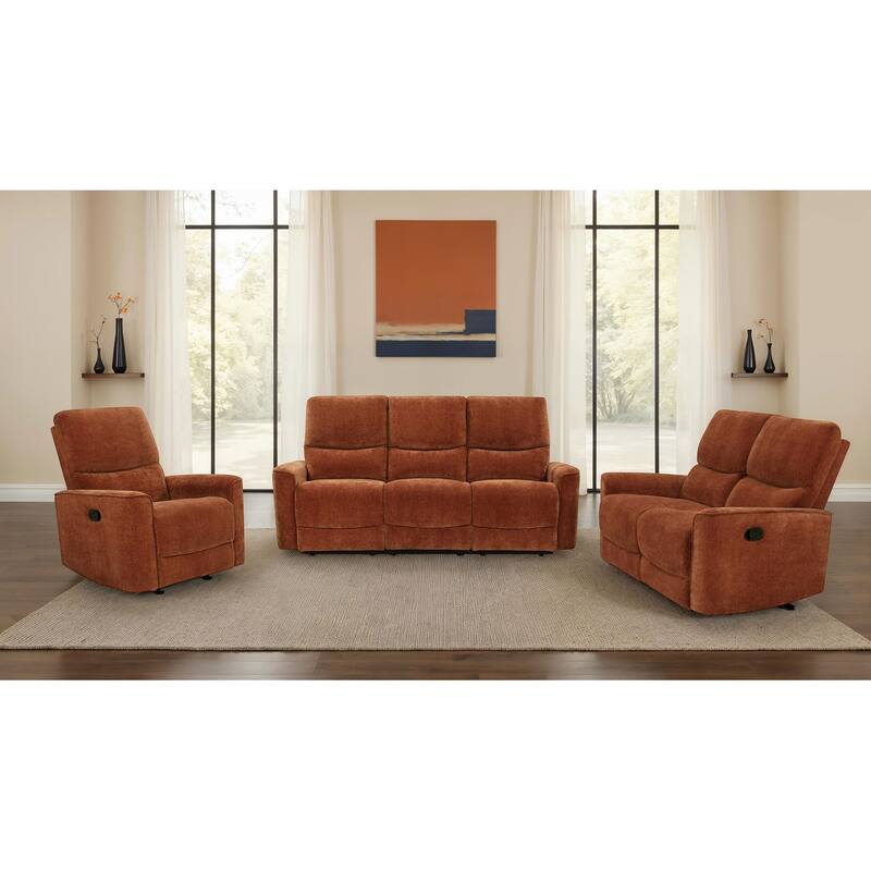 Navarro Upholstered Reclining Sofa Set