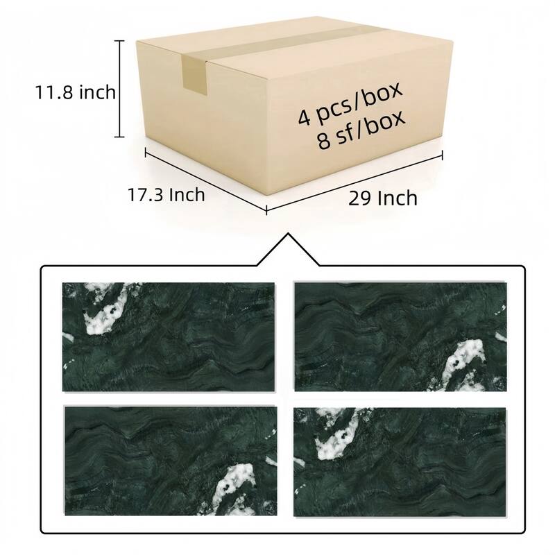 12*24 green natural marble, natural stone, genuine marble, real marble, for wall and floor, polished marble tile, 1 box 4 pcs