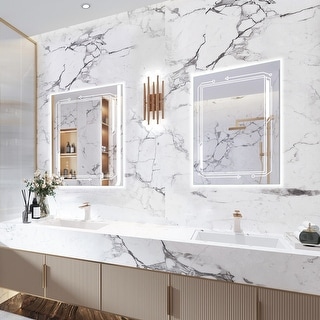 FCH Three-Mode Lighting Bathroom Mirror Silver - Bed Bath & Beyond