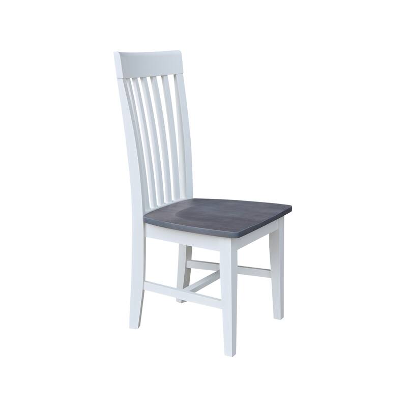 Solid Wood Tall Mission Dining Chairs, Set of 2