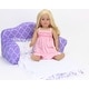 preview thumbnail 3 of 3, Sophia's - 18" Doll - Print Pull Out Sofa Double Bed - Purple