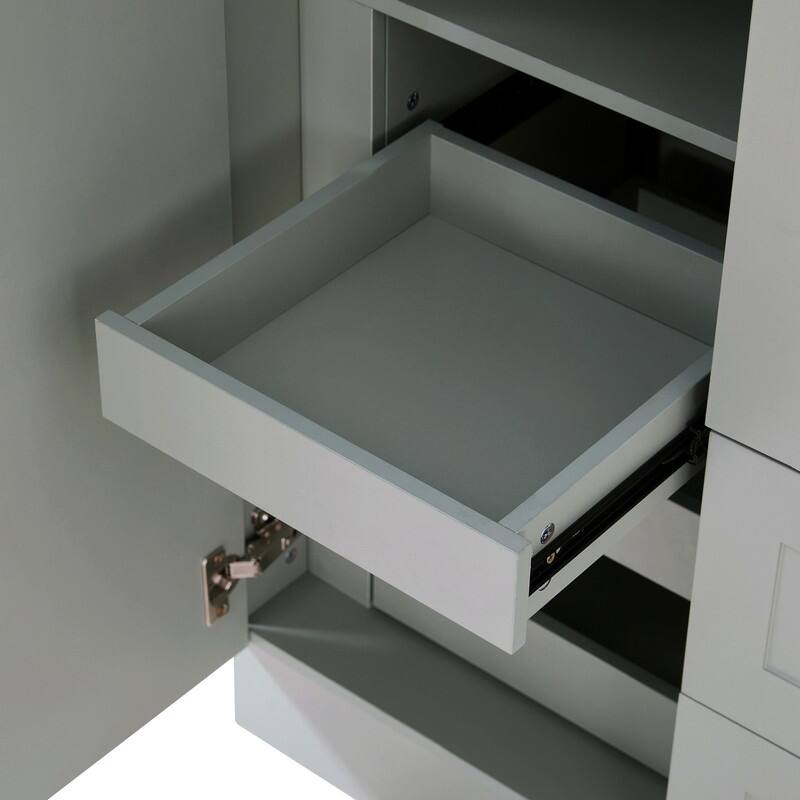 Modern 71" Tall Kitchen Pantry with Storage Cabinet, 6 Doors , Drawers, Adjustable Shelves,Pull-out Trays and Wine Rack