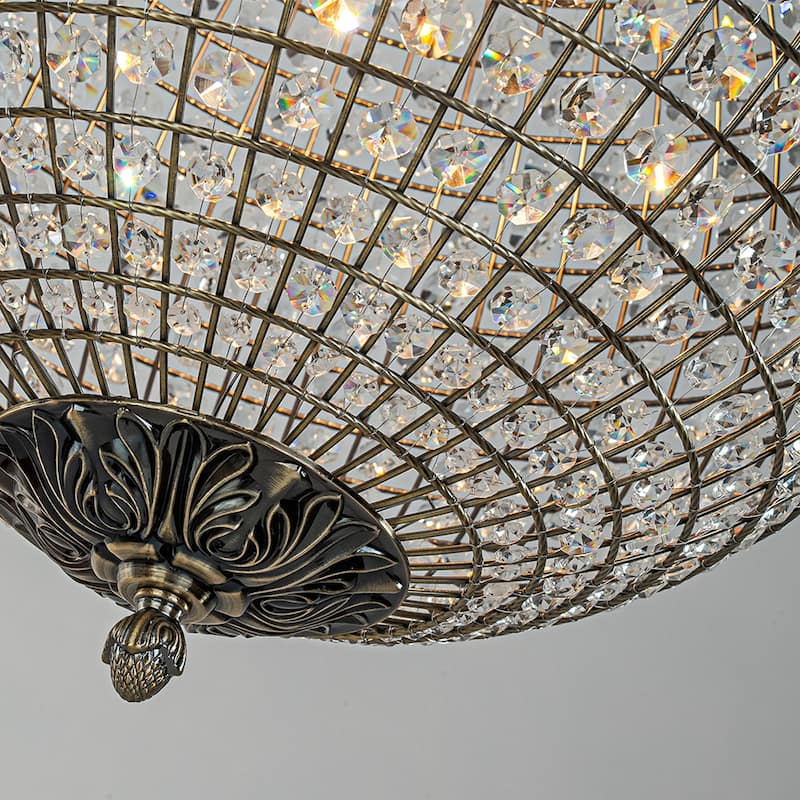 5-light Crystal Sphere Chandelier Pendant Light Glam Modern Lighting Fixture for Dining RoomBedroom Kitchen Hallway Foyer