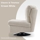 preview thumbnail 25 of 37, MCombo Swivel Accent Chair, Modern Tufted Upholstered Armless Chairs, Wide Seat Single Sofa Chair