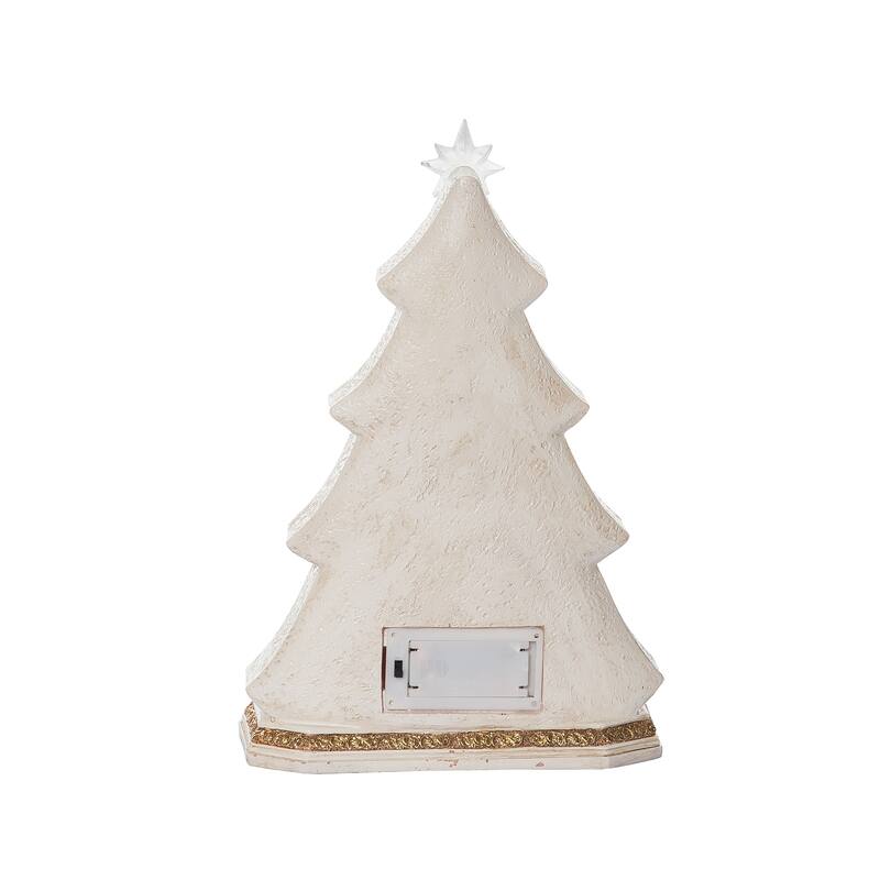 Transpac Resin 11 in. Holiday Tree Nativity Scene Figurine