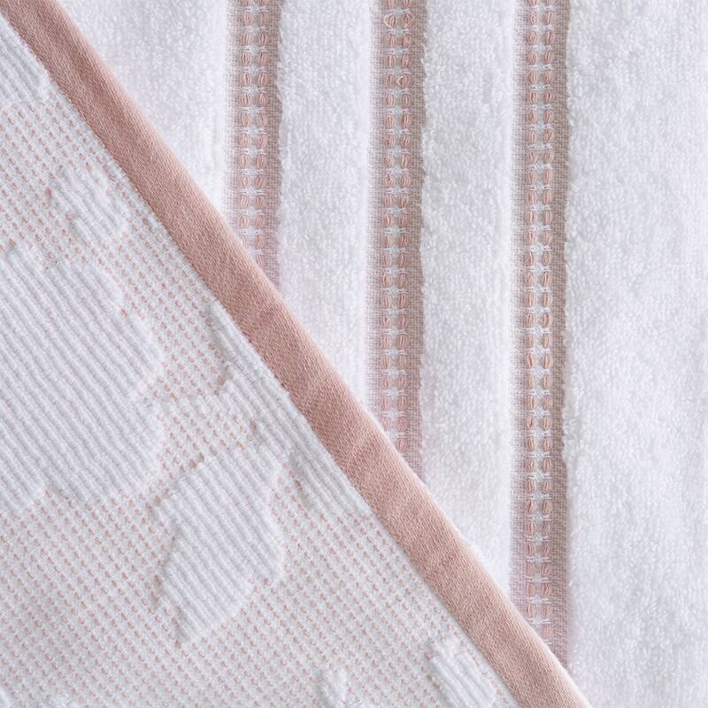 Luxurious Cotton Decorative Floral Towel Set