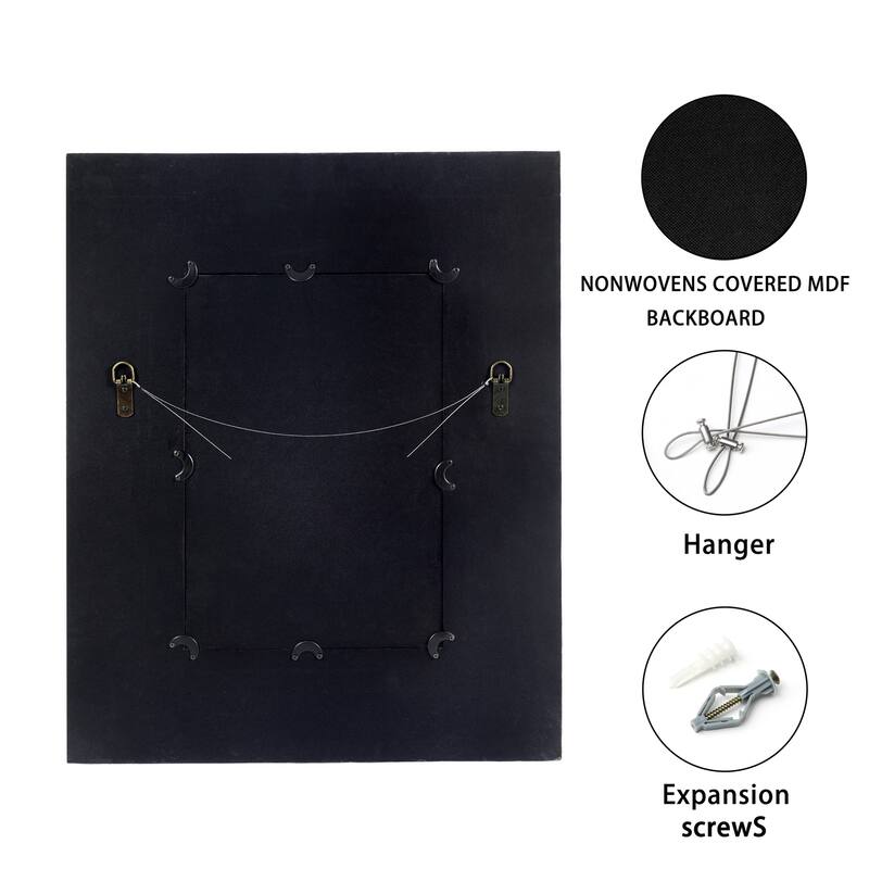 Rectangle Decorative Wall Hanging MDF Framed Mirror
