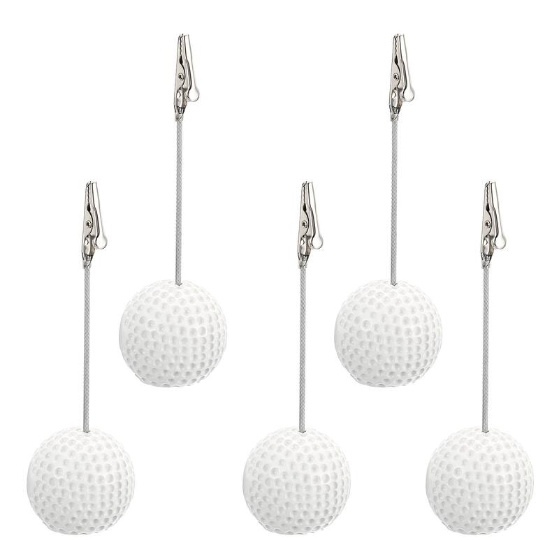 Place Card Holder, 5 Pack Memo Clip Holder Stand Golf Shape