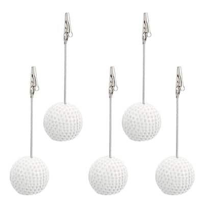 Place Card Holder, 5 Pack Memo Clip Holder Stand Golf Shape