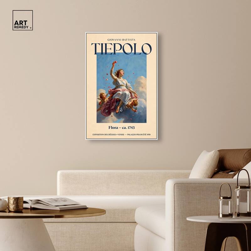 Goddess of Flowers in Flight Canvas by Art Remedy