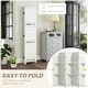 preview thumbnail 30 of 41, HOMCOM 5 Panel 67" Tall Wood Room Divider, Privacy Screen with 3 Display Shelves, and Folding Storage for Bedroom or Home Office