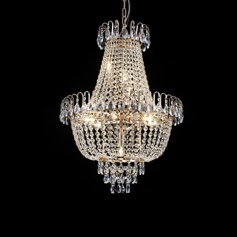 Gold Crystal Chandeliers,Large Contemporary Luxury Ceiling Lighting for Living Room Dining Room Bedroom Hallway