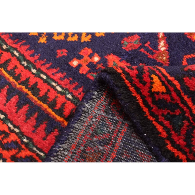 ECARPETGALLERY Hand-knotted Andelz Navy Wool Rug - 4'7 x 7'5