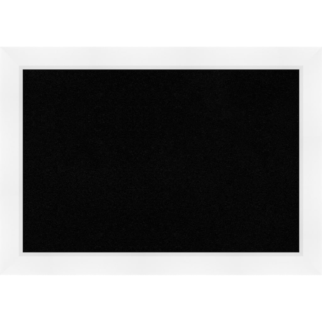 Sloped White Framed Cork Board - Bulletin Board, Organization Board, Pin Board