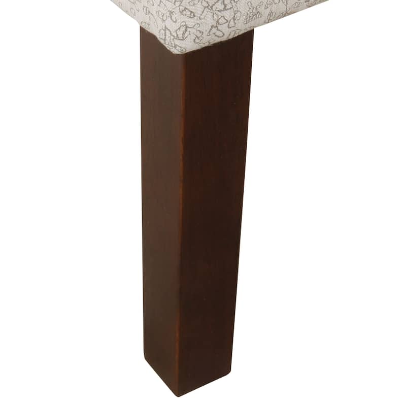 Porch & Den Lyric Swoop Arm Cream/ Gray Vintage Stencil Accent Chair