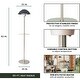 preview thumbnail 2 of 8, Hanover Electric Carbon Infrared Heat Lamp with Built-In Table Stand, Black