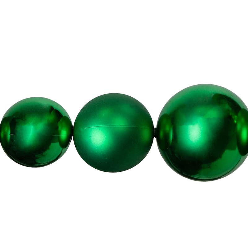 6' Shiny and Matte Shatterproof Ball Christmas Swag