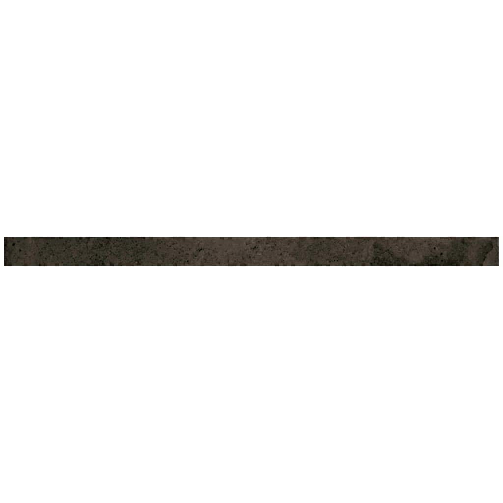 Apollo tile 0.5" x 8" Antiek Glossy Black Ceramic Tile (0.7 sq ft/case) - 10 Pack